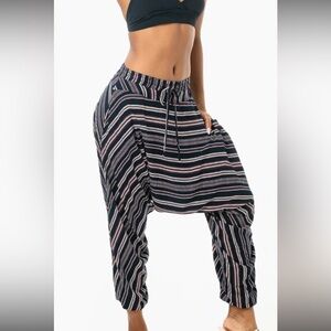 Buddha Pants Savannah Flair Printed Harem Pants XS Boho Joggers